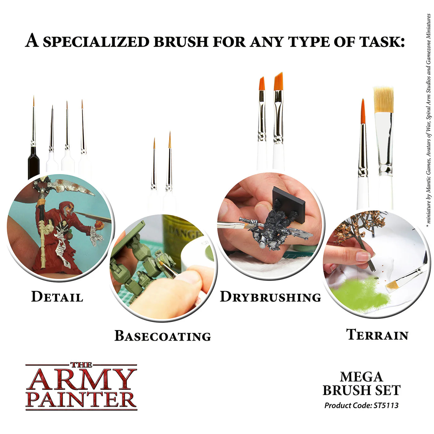 The Army Painter | Wargames: Mega Brush Set