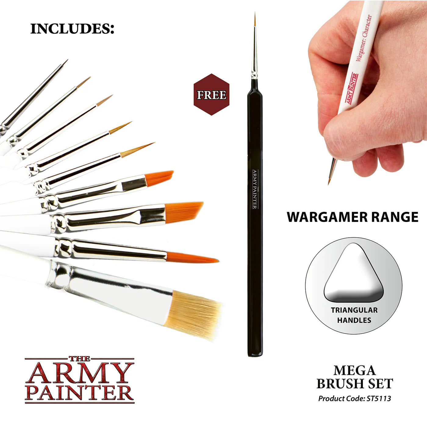 The Army Painter | Wargames: Mega Brush Set