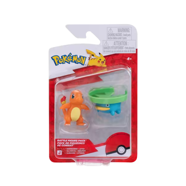 Pokemon Battle Figures | 2 Pack | Charmander & Lotad