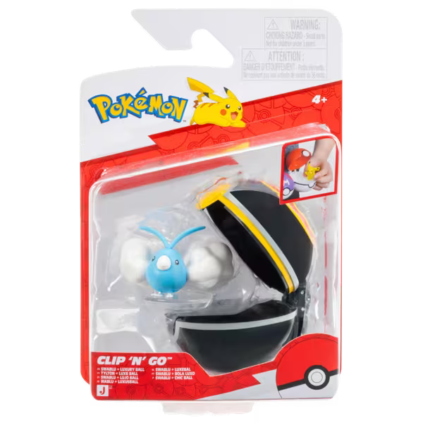 Pokemon Battle Figures | Clip 'n' Go | Swablu & Luxury Ball
