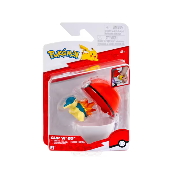 Pokemon Battle Figures | Clip 'n' Go | Cyndaquil & Poke Ball
