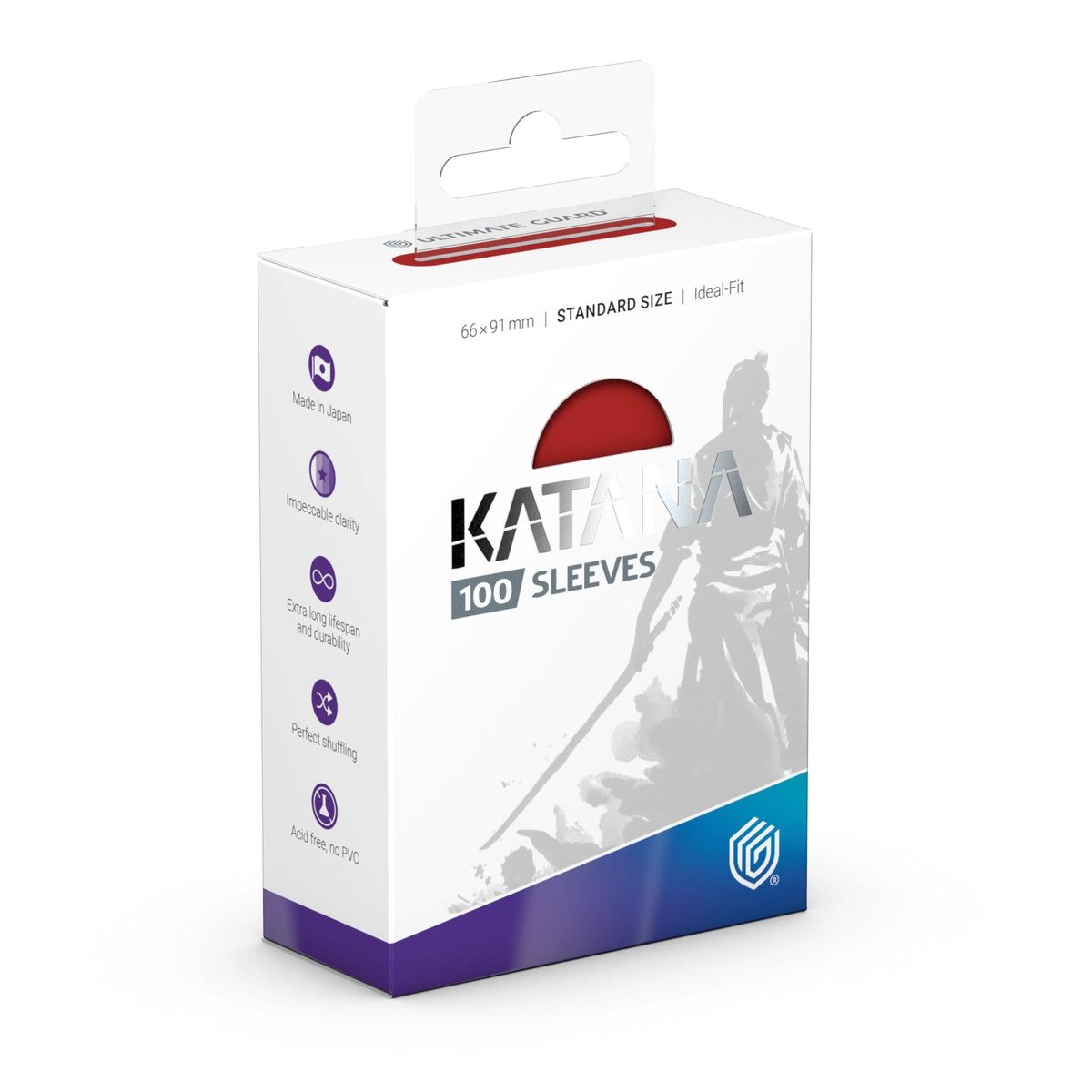 Ultimate Guard: Katana | Standard Size Sleeves | 100ct | Rising Sun (Matte)