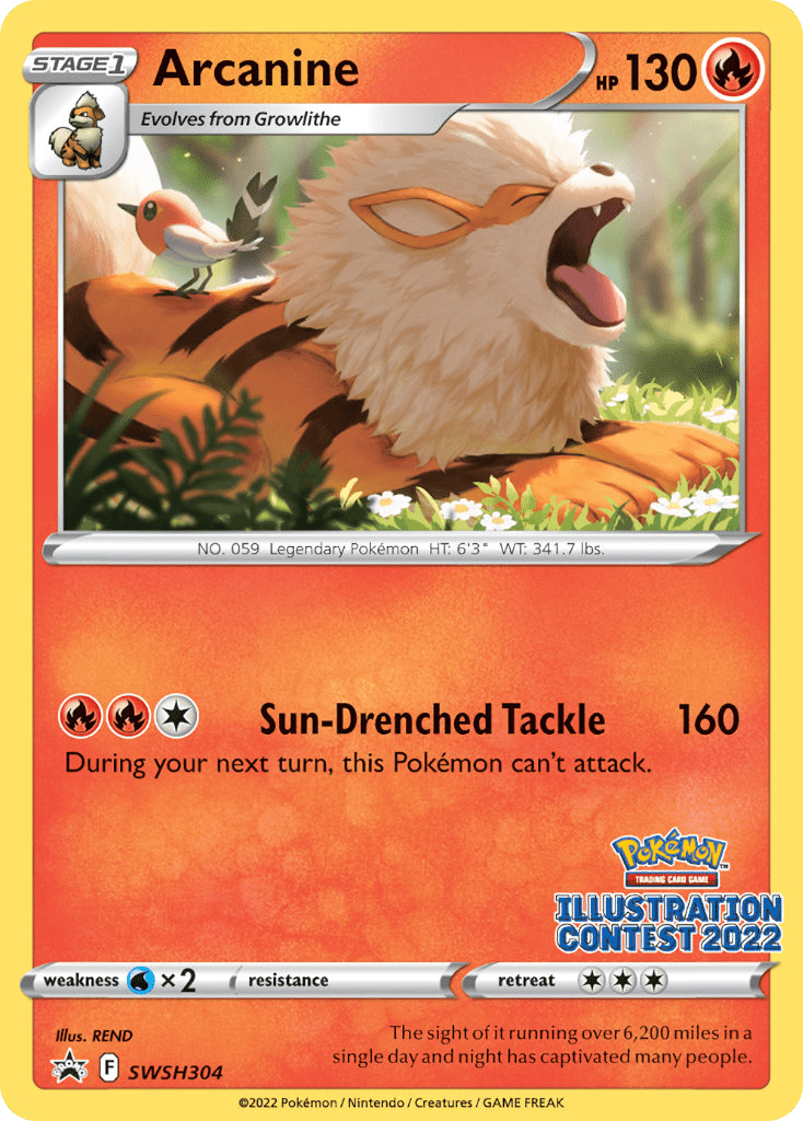Arcanine SWSH304  SWSH Black Star Promos - Promo