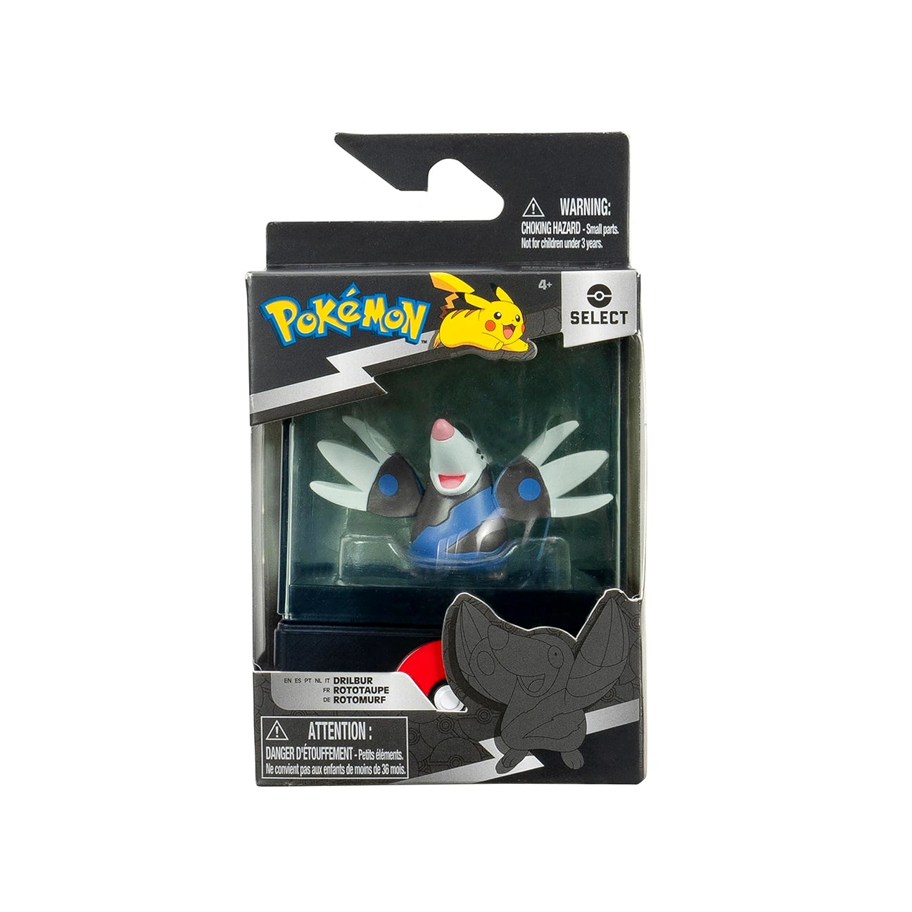Pokemon Select Battle Figures | 1 Pack w/ Case | Drilbur