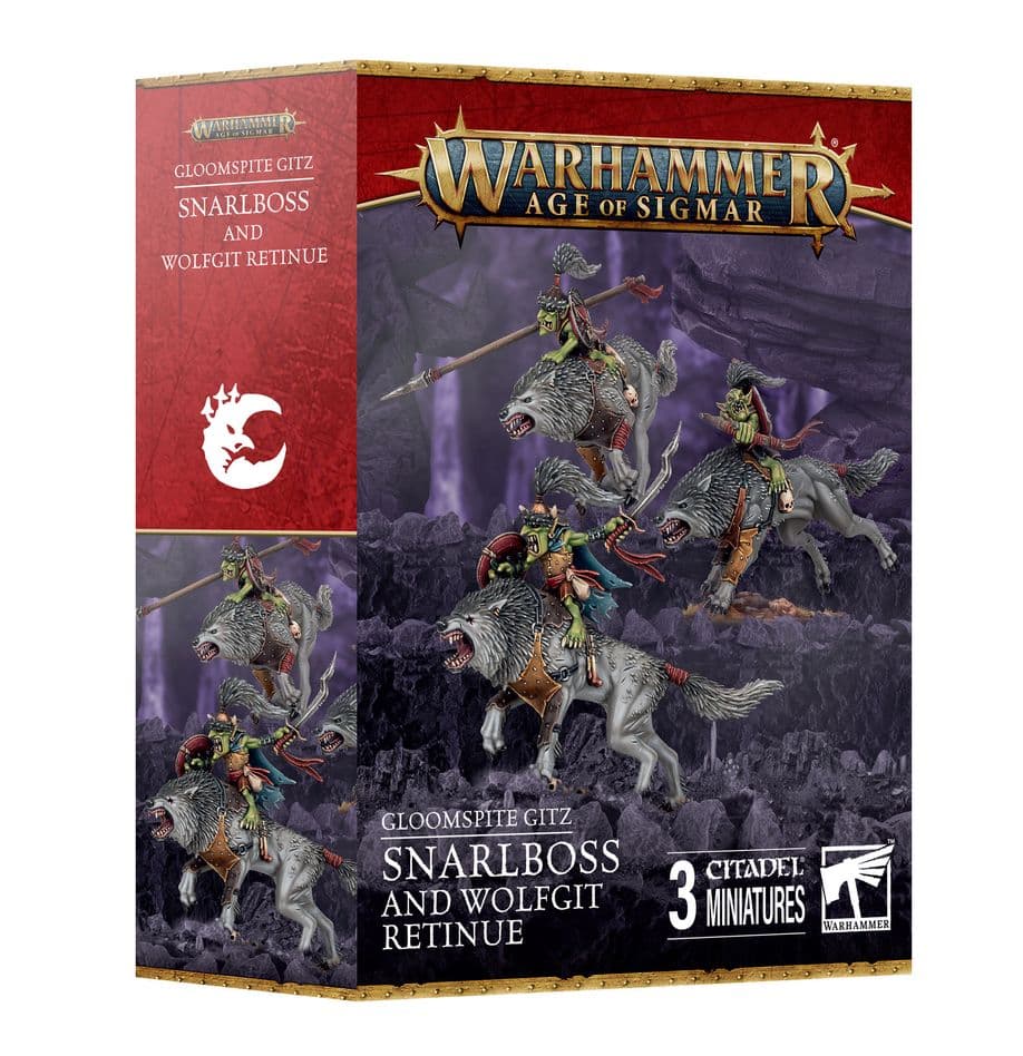 Warhammer: Age of Sigmar | Gloomspite Gitz | Snarlboss and Wolfgit Retinue