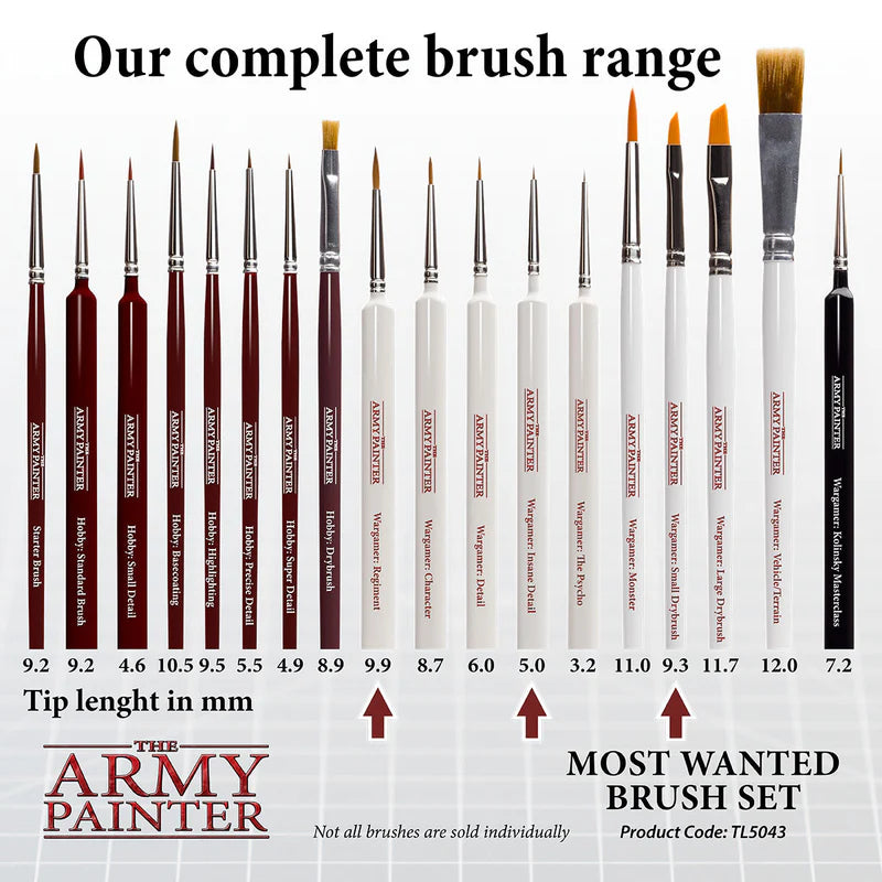 The Army Painter | Most Wanted Brush Set