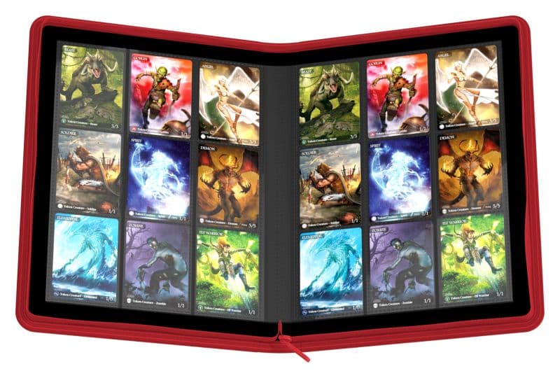 Ultimate Guard | 360 Xenoskin Zipfolio | 18-Pocket | Red
