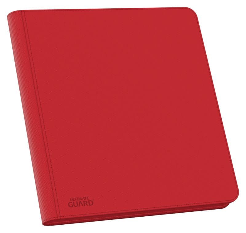 Ultimate Guard 480 | 24-Pocket Quadrow Xenoskin Zipfolio | Red