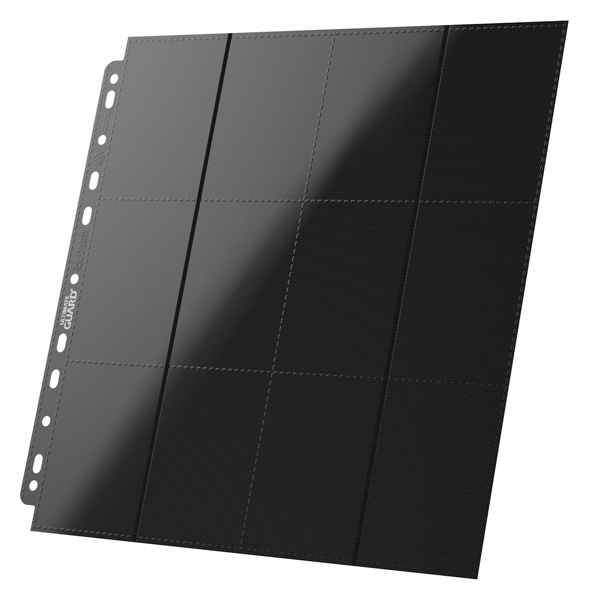 Ultimate Guard | 24-Pocket Pages | QuadRow Side-Loading - Black (10)