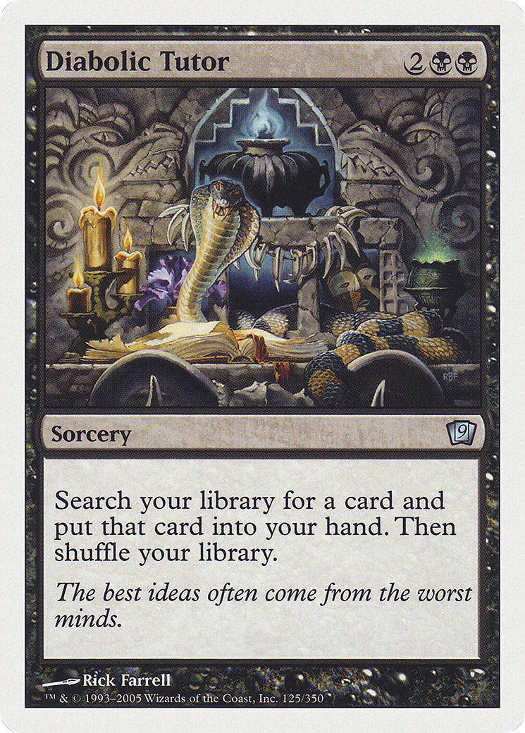 Diabolic Tutor [Ninth Edition] Foil