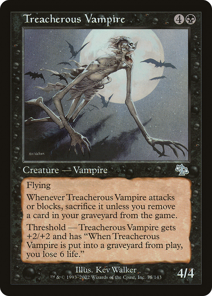 Treacherous Vampire [Judgment] Foil
