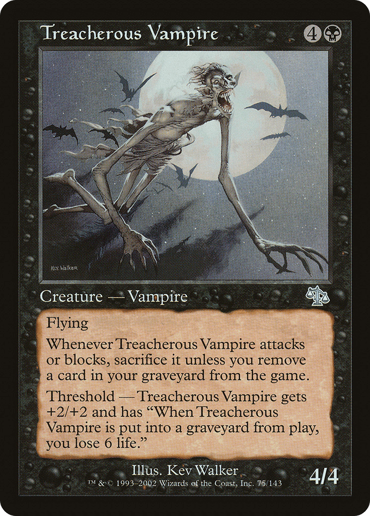 Treacherous Vampire [Judgment] Foil