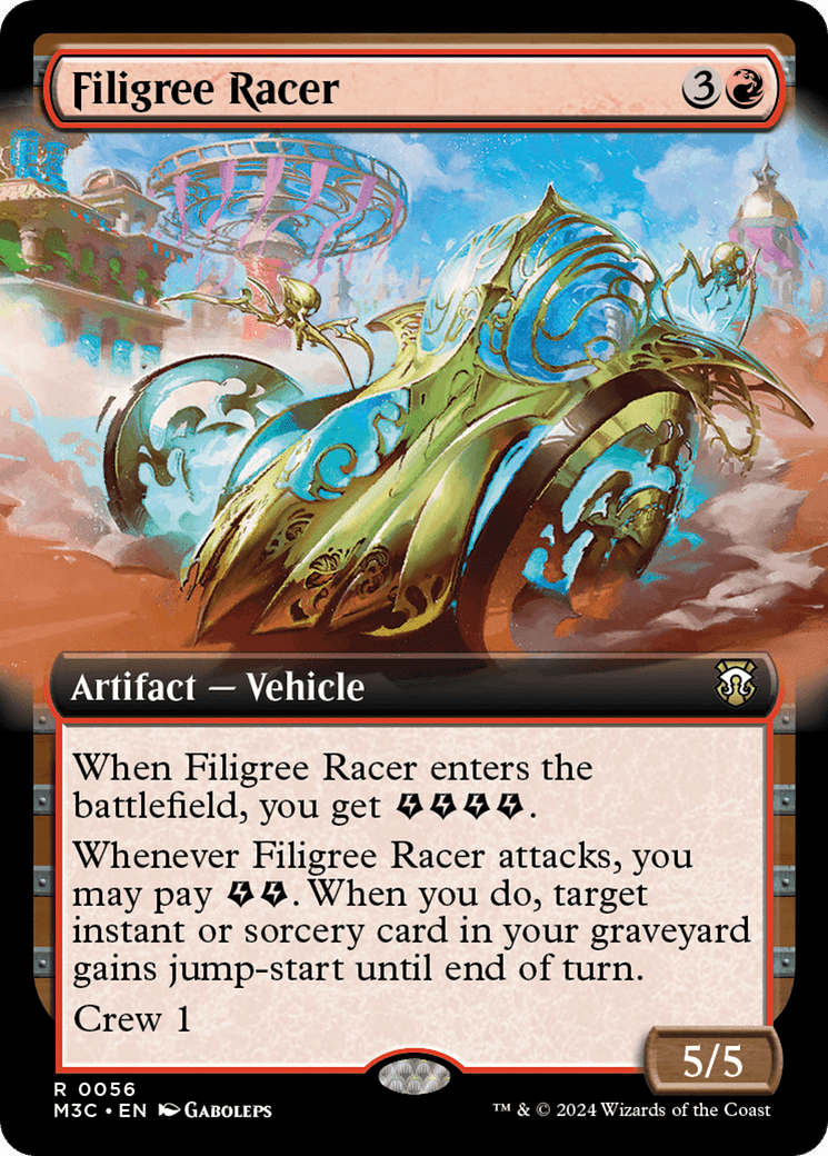 Filigree Racer (Extended Art) [Modern Horizons 3 Commander] Foil