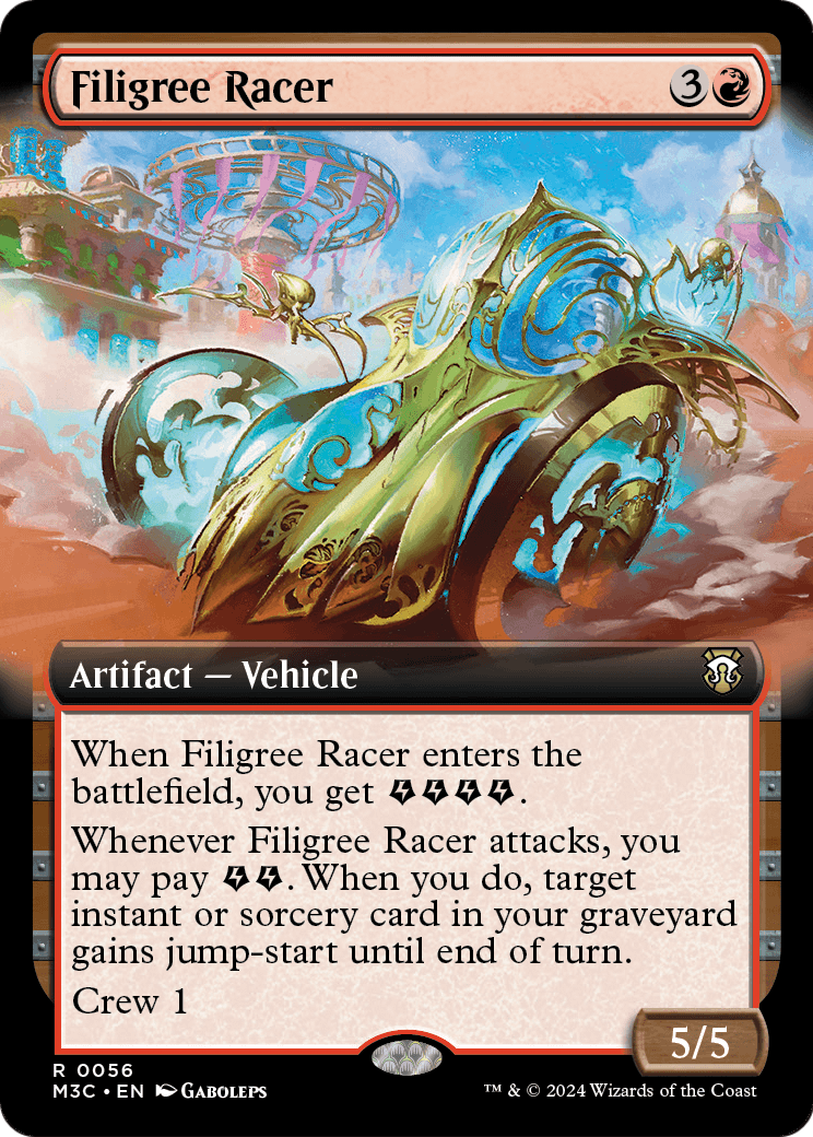 Filigree Racer (Extended Art) [Modern Horizons 3 Commander] Foil