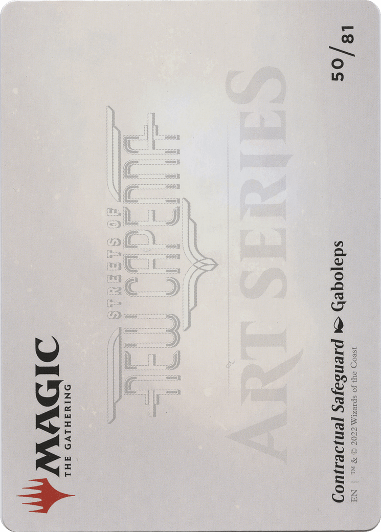 Contractual Safeguard // Contractual Safeguard (ASNC-050) - New Capenna Art Series (Borderless)