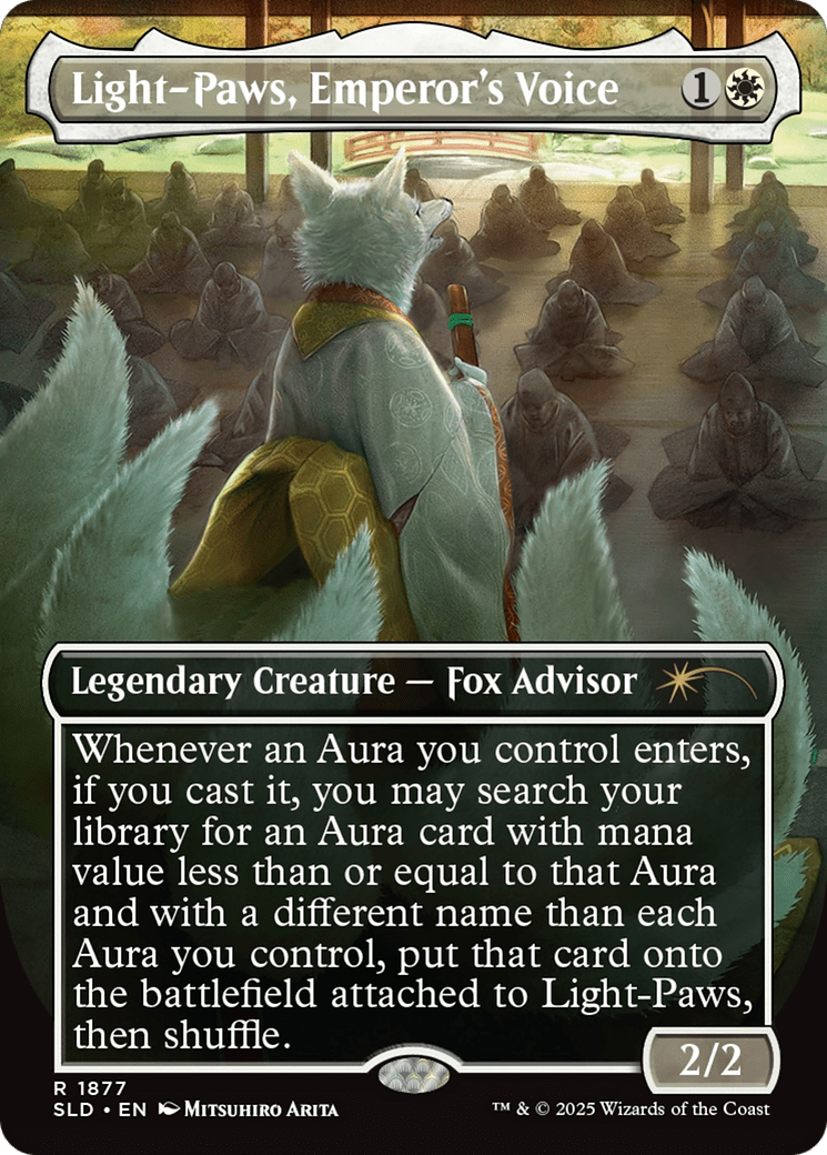 Light-Paws, Emperor's Voice (1877) [Secret Lair Drop]  (Borderless) Foil