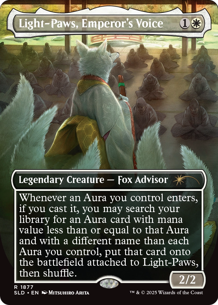 Light-Paws, Emperor's Voice (1877) [Secret Lair Drop]  (Borderless) Foil