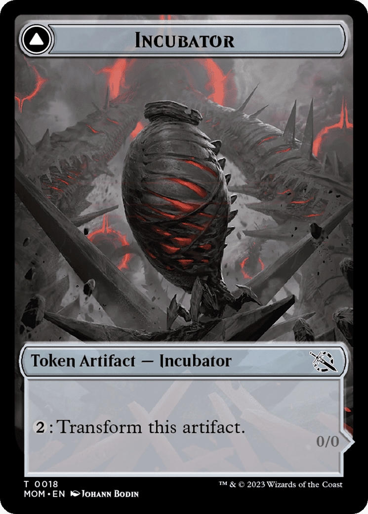 Incubator // Phyrexian (18) Double-Sided Token [March of the Machine Tokens] Foil