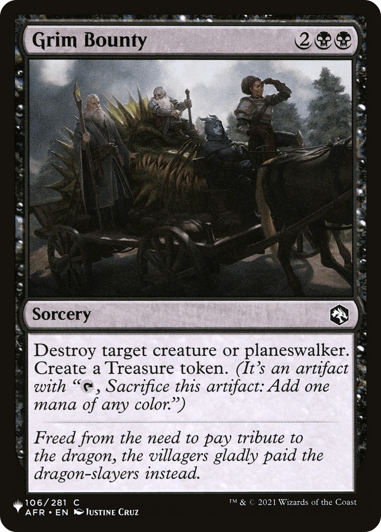 Grim Bounty |  (AFR-106) [The List]