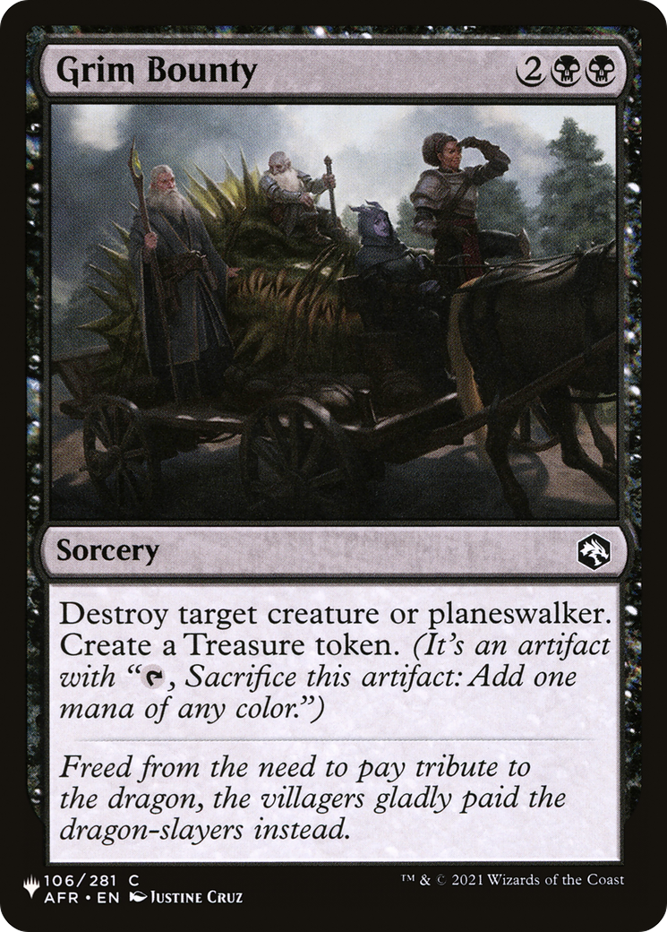 Grim Bounty |  (AFR-106) [The List]