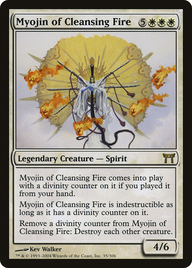 Myojin of Cleansing Fire [Champions of Kamigawa] Foil
