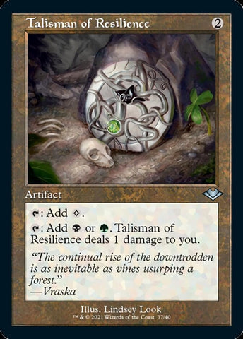 Talisman of Resilience (Retro Foil Etched) [Modern Horizons]