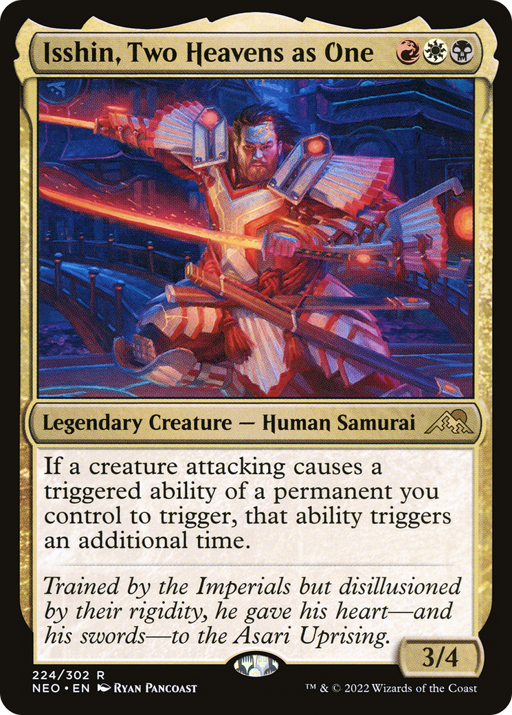 Isshin, Two Heavens as One [Kamigawa: Neon Dynasty] Foil