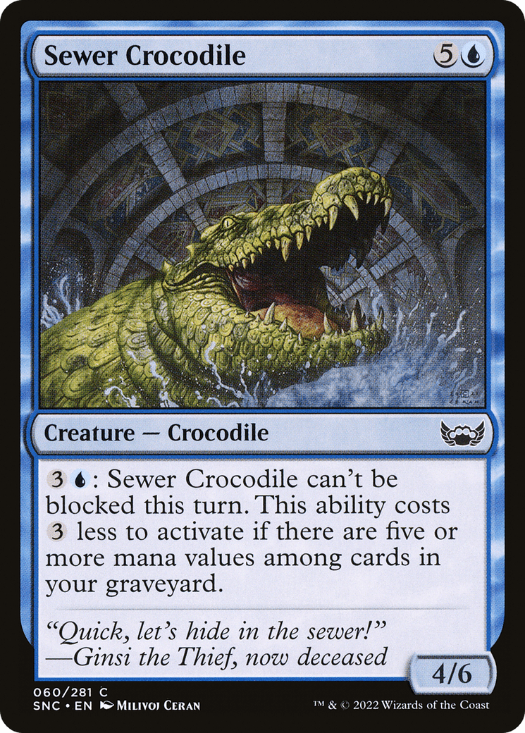 Sewer Crocodile [Streets of New Capenna] Foil