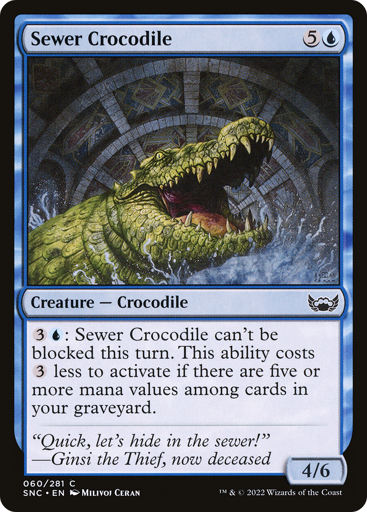 Sewer Crocodile [Streets of New Capenna] Foil