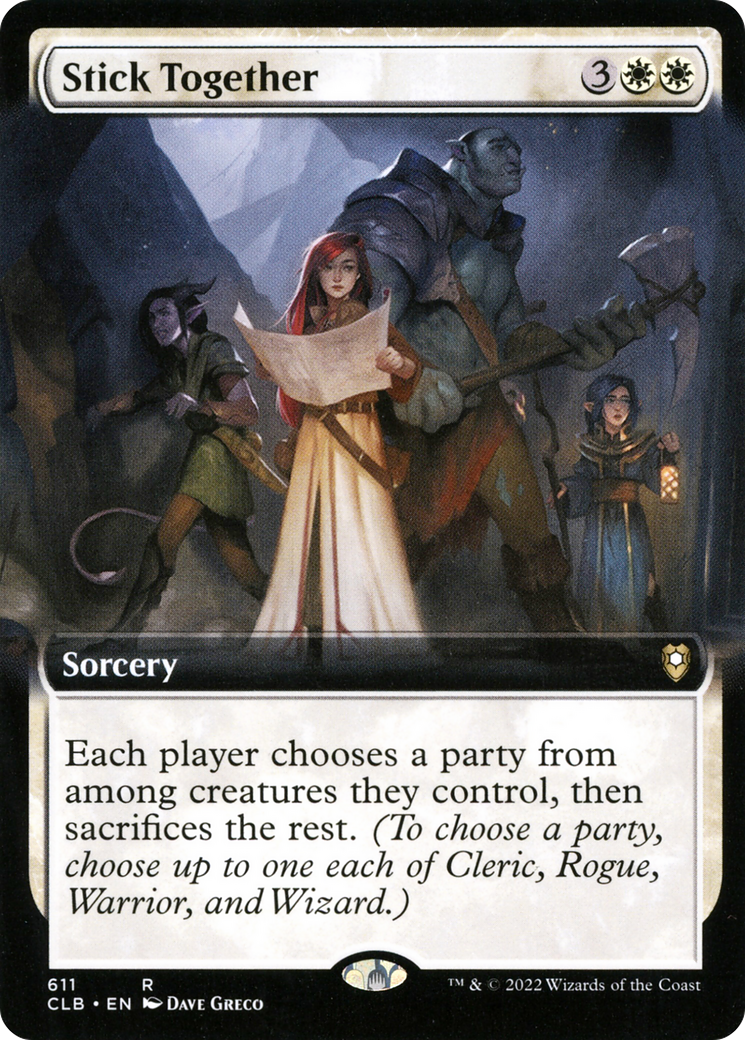 Stick Together (CLB-611) - Commander Legends: Battle for Baldur's Gate: (Extended Art) Foil