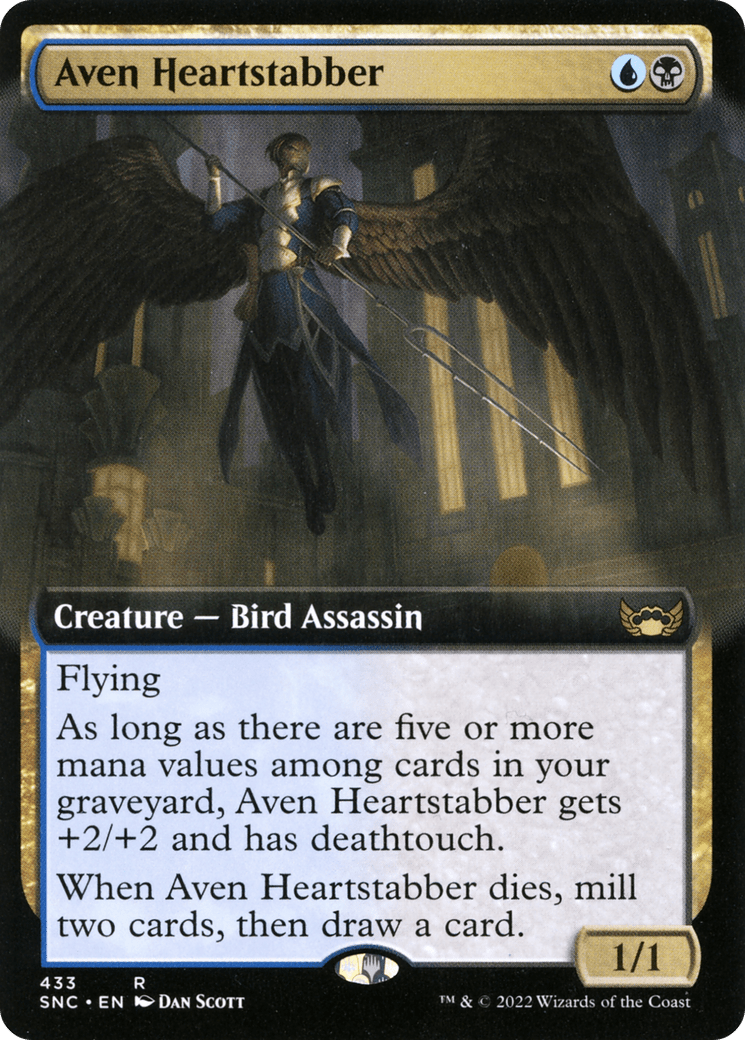Aven Heartstabber (Extended Art) [Streets of New Capenna] Foil