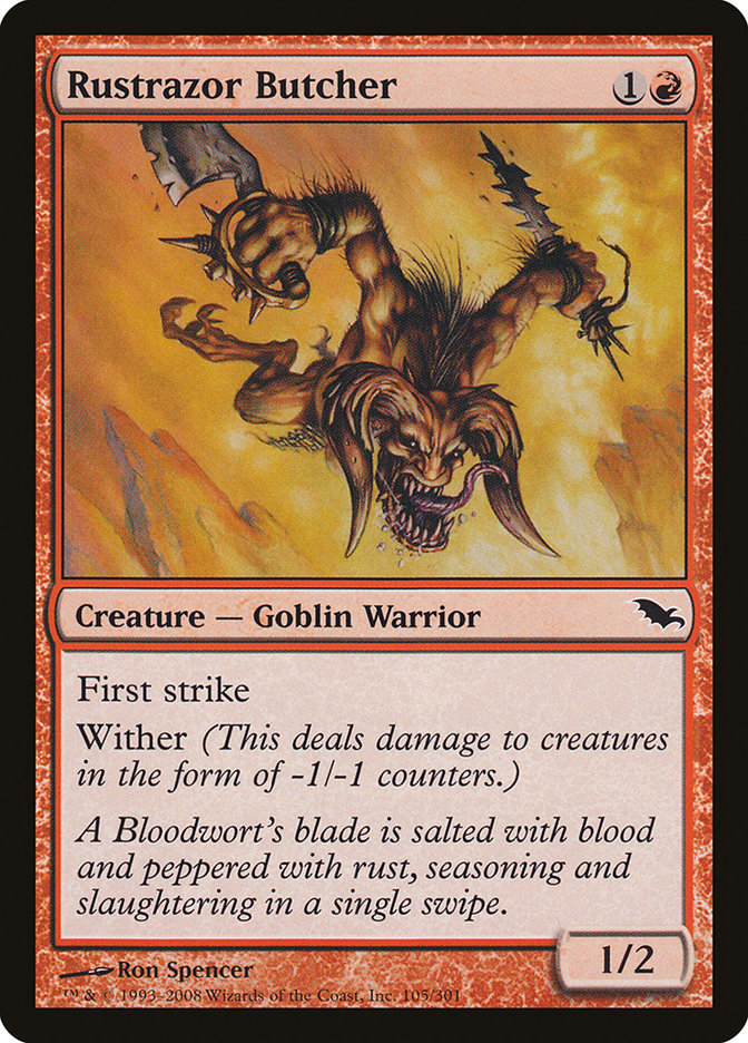 Rustrazor Butcher 105/301 (Shadowmoor) 