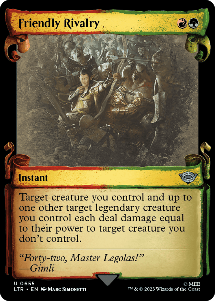Friendly Rivalry [The Lord of the Rings: Tales of Middle-Earth Showcase Scrolls] Foil