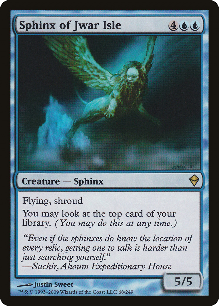 Sphinx of Jwar Isle [Zendikar] Foil
