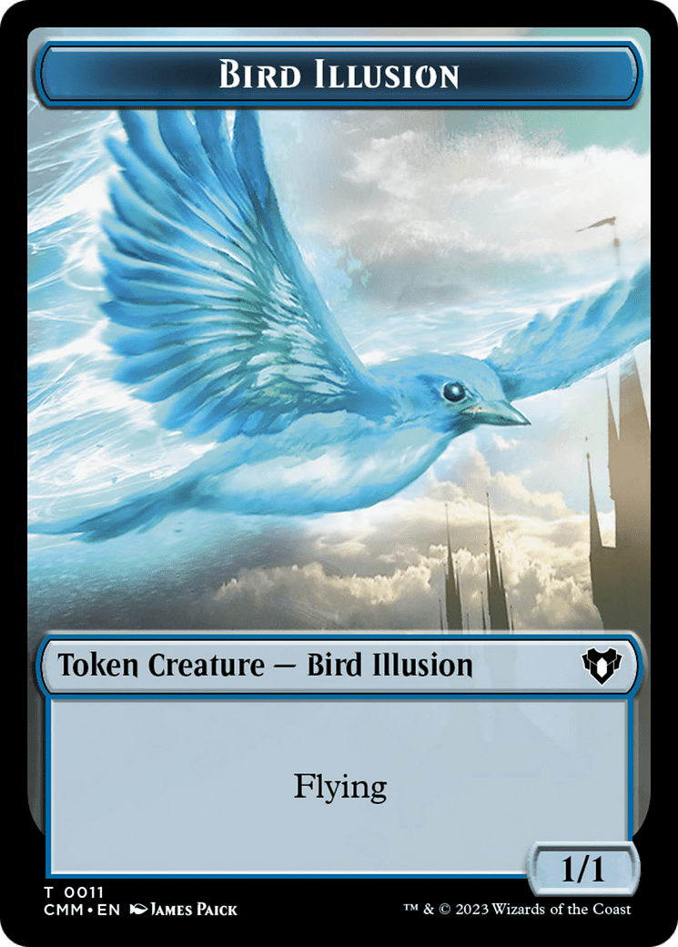Bird Illusion Token [Commander Masters Tokens]