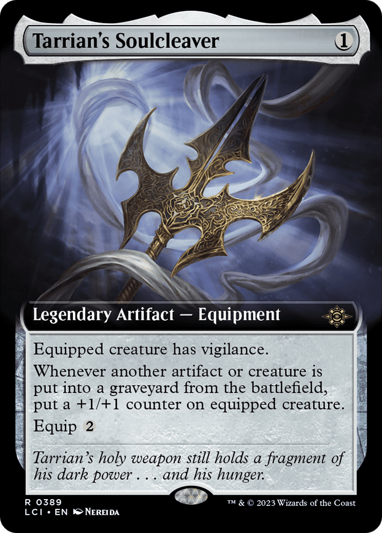 Tarrian's Soulcleaver (Extended Art) [The Lost Caverns of Ixalan] Foil