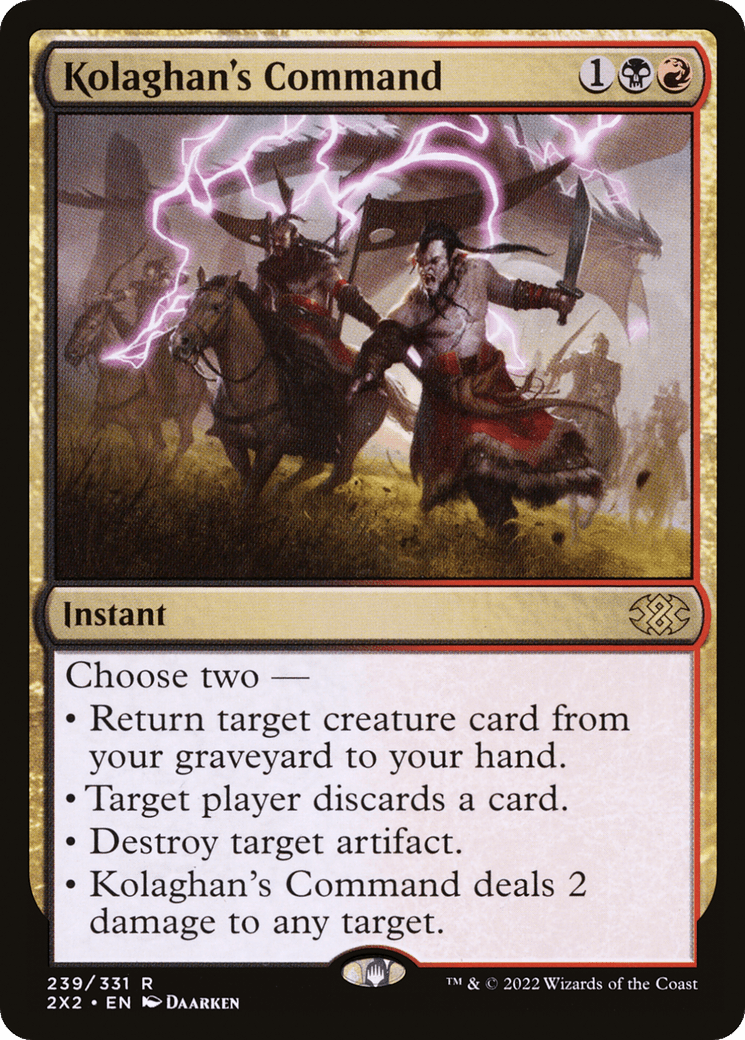 Kolaghan's Command [Double Masters 2022] Foil