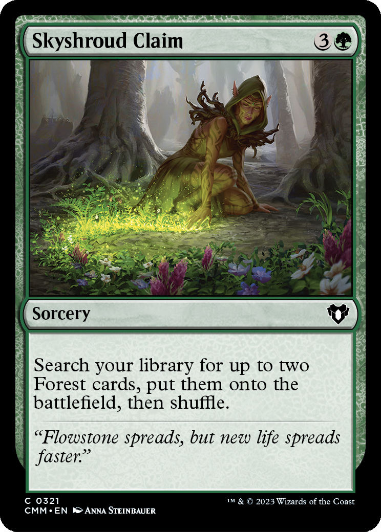 Skyshroud Claim [Commander Masters] Foil