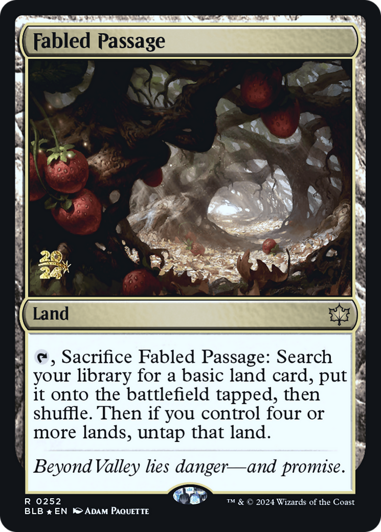 Fabled Passage (PBLB-252S) - Bloomburrow Promos Foil