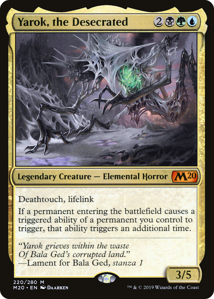 Yarok, the Desecrated [Core Set 2020] Foil
