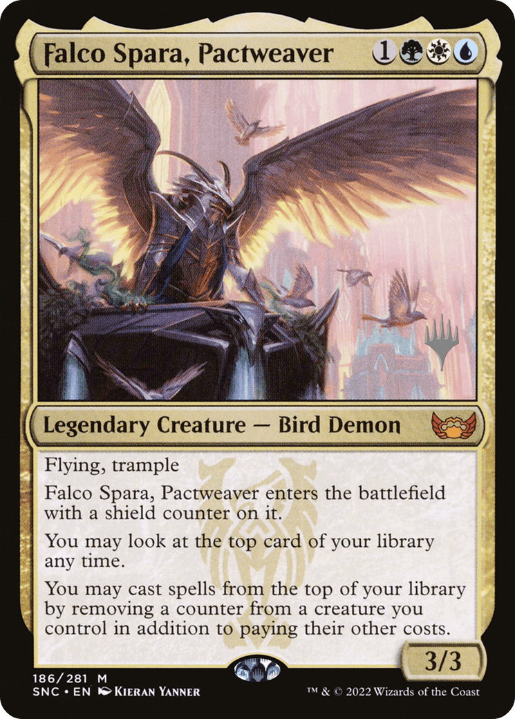 Falco Spara, Pactweaver (Promo Pack) [Streets of New Capenna Promos] Foil