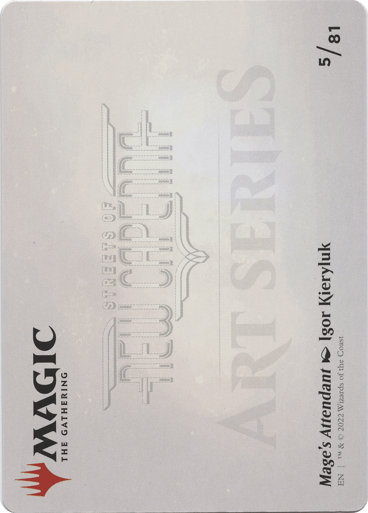 Mage's Attendant // Mage's Attendant (ASNC-005) - New Capenna Art Series (Borderless) Foil