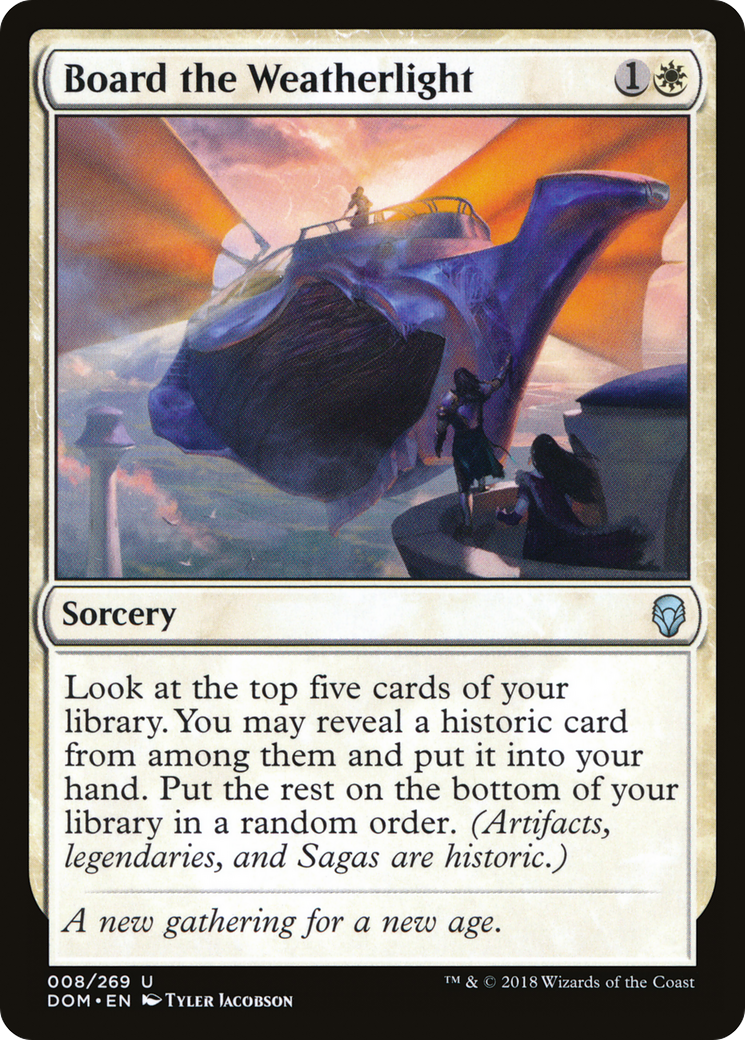 Board the Weatherlight [Dominaria] Foil