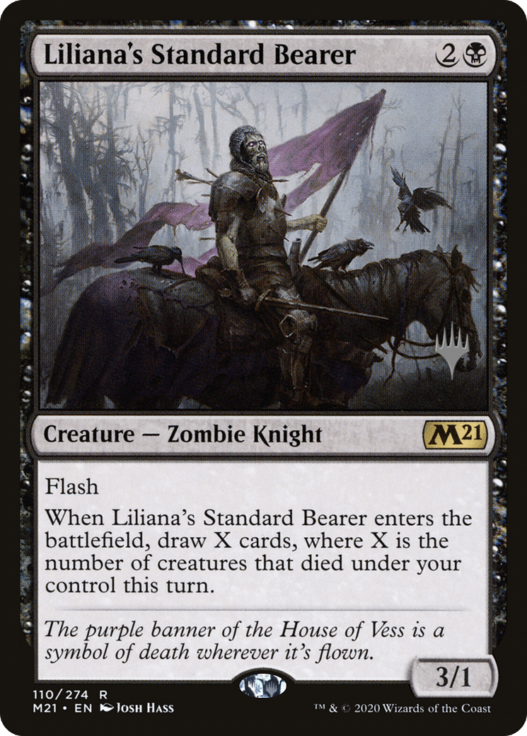 Liliana's Standard Bearer (Promo Pack) [Core Set 2021 Promos] Foil