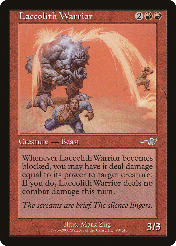 Laccolith Warrior [Nemesis] Foil