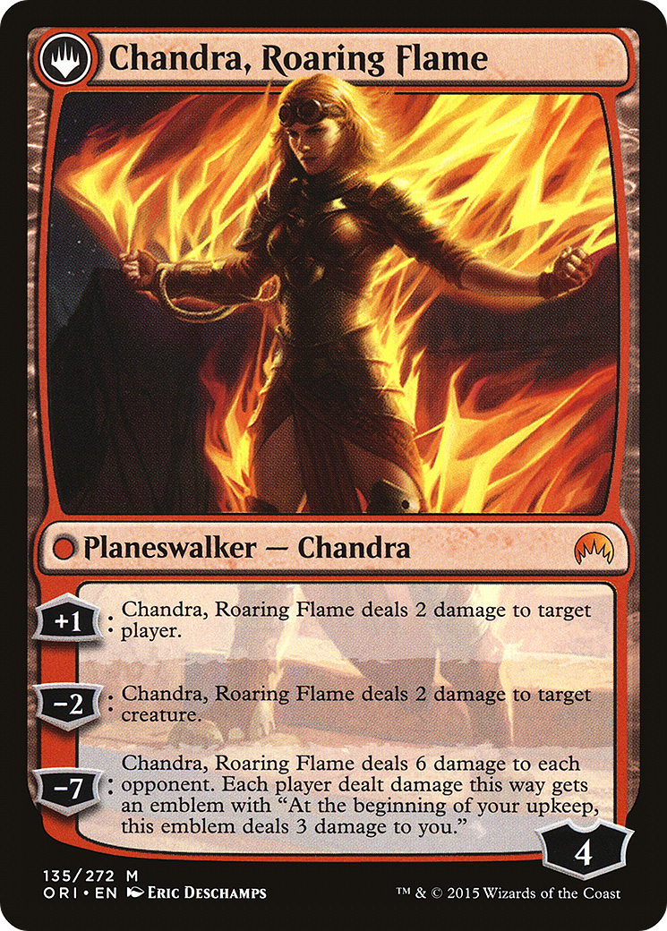 Chandra, Fire of Kaladesh // Chandra, Roaring Flame |  (ORI-135) [The List]