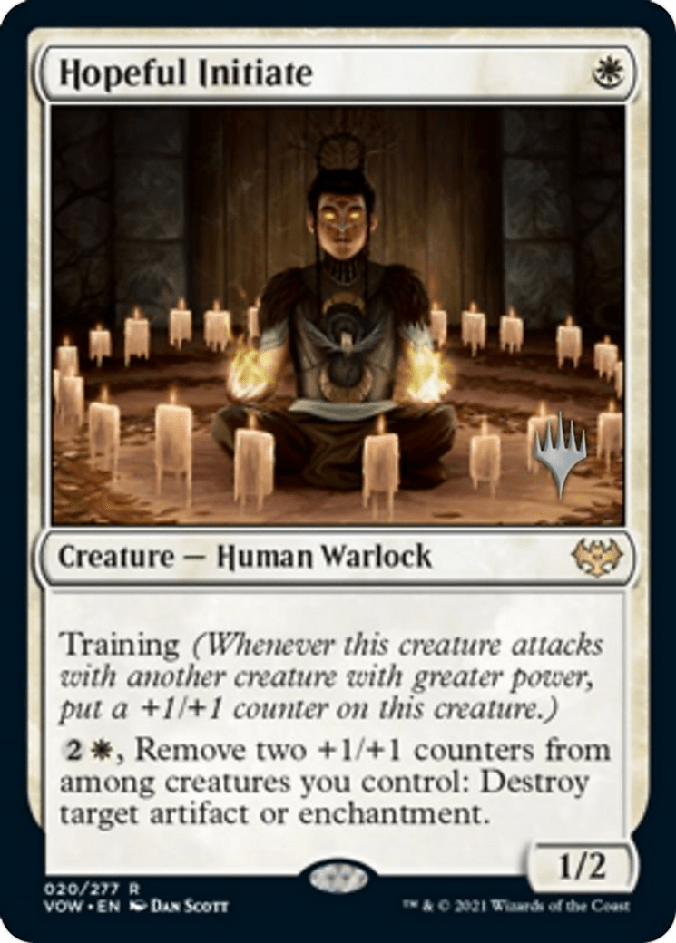 Hopeful Initiate (Promo Pack) [Innistrad: Crimson Vow Promos] Foil
