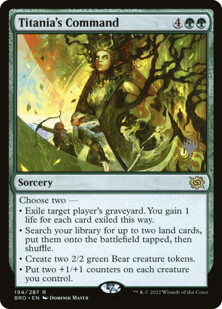 Titania's Command (Promo Pack) [The Brothers' War Promos] Foil