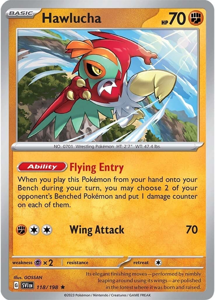 Hawlucha (118/198) [Scarlet & Violet: Base Set] Reverse Holofoil