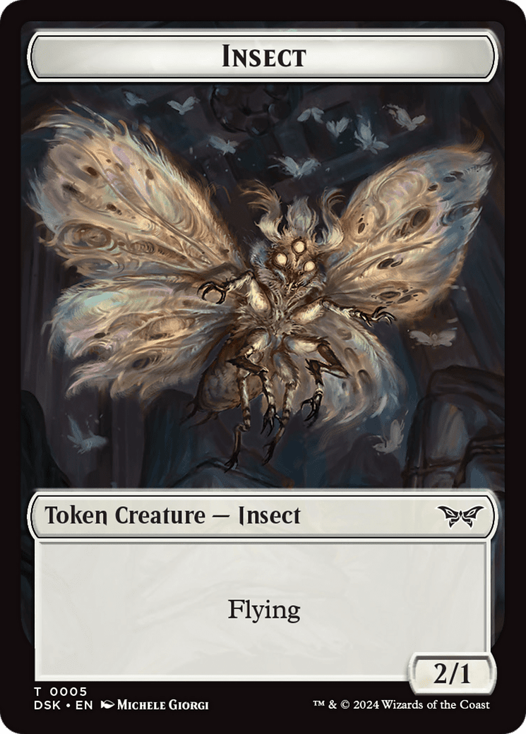 Insect (0005) Token [Duskmourn: House of Horror Tokens] Foil
